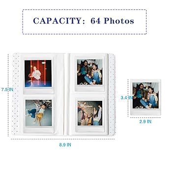 フィルムカメラ Fujifilm instax SQUARE COLLECTION ALBUM Amazon.com: WOGOZAN 64 Pockets Album for Fujifilm Instax